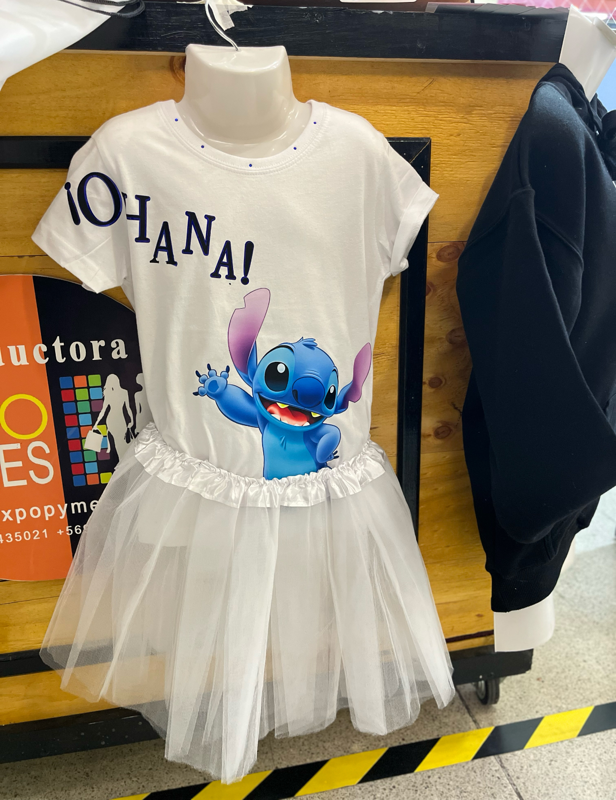 Polera Infantil Ohana Stitch Blanca Talla 5/6 - ¡Oferta! - Imagen 2