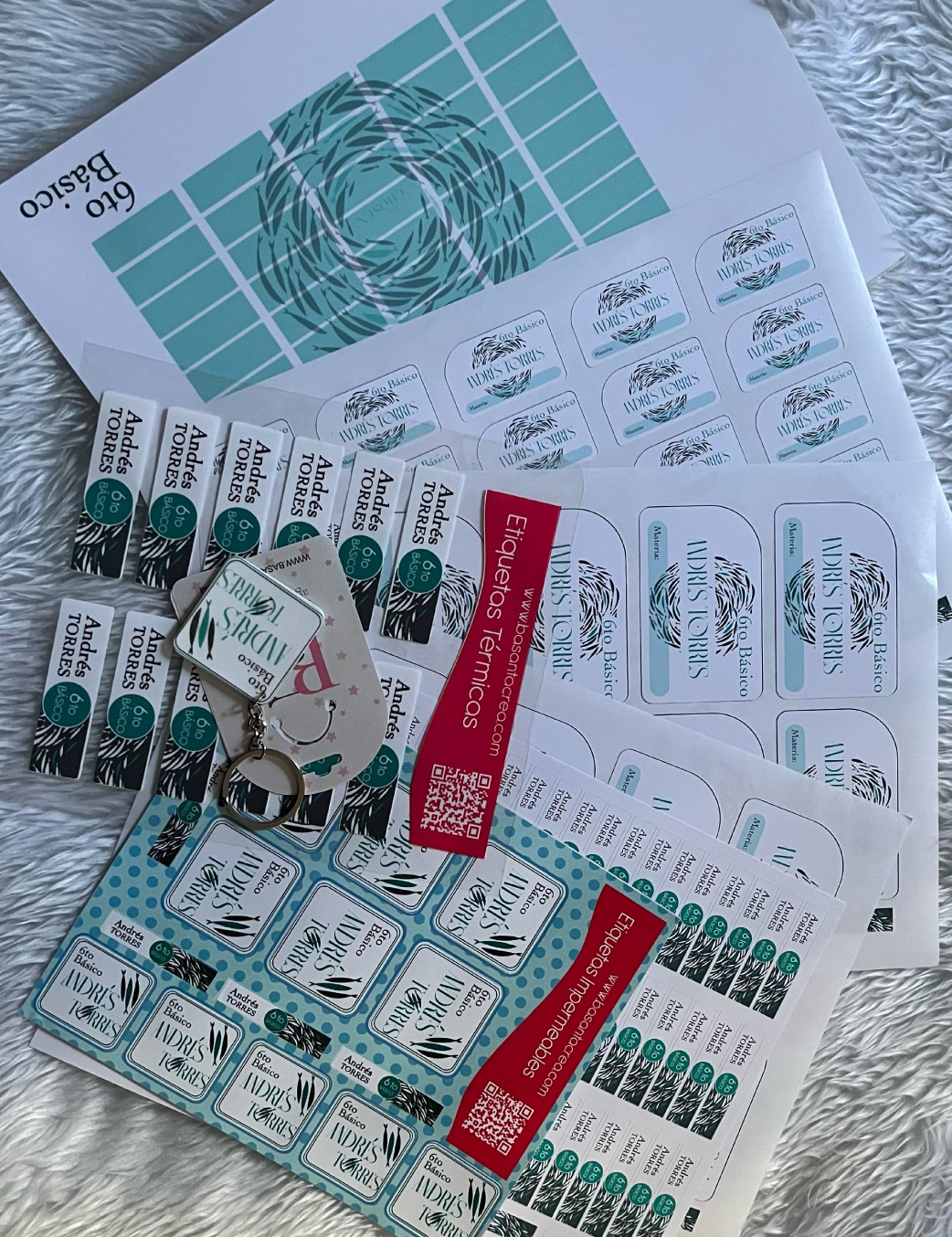 Etiquetas escolares autoadhesivas personalizadas - Imagen 6