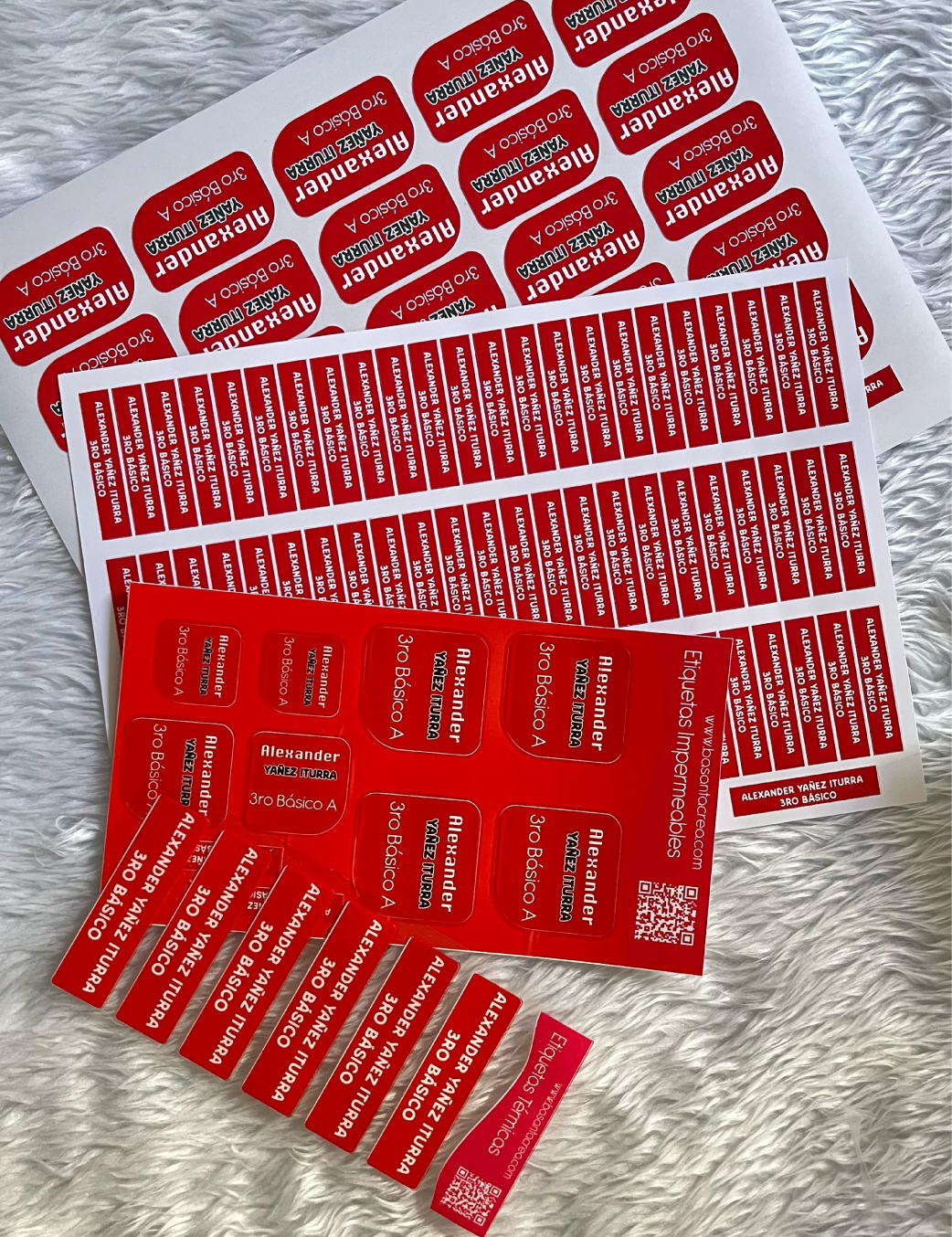 Etiquetas para lápices personalizadas