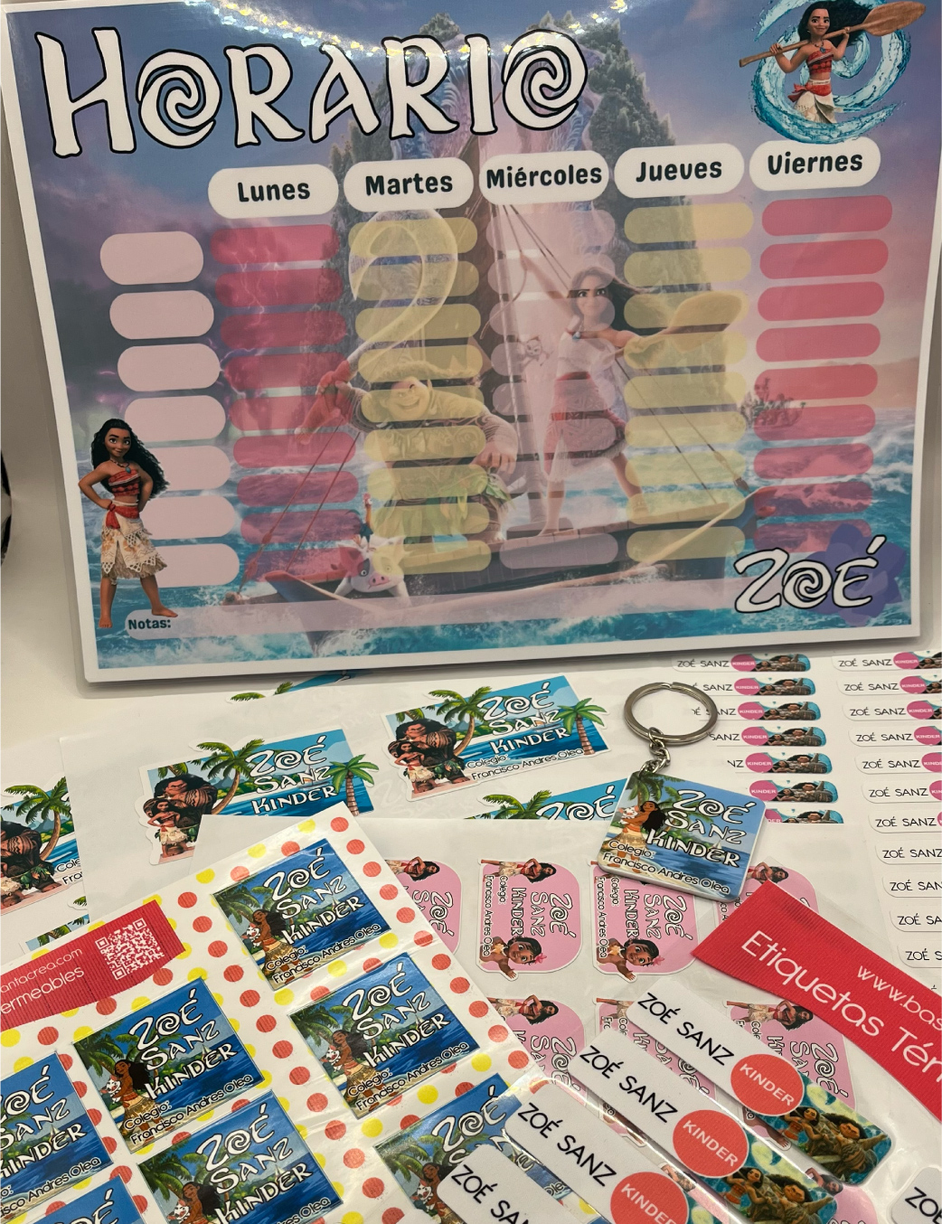 Etiquetas escolares autoadhesivas personalizadas - Imagen 3