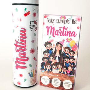 Set de Regalo Personalizado: Termo + Chocolate Premium